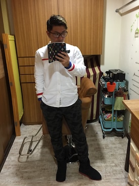 「アイテム（トップス）」を使った、mar-☆さん（メンズ・170cm）の夏コーディネート