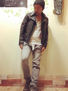 「COMME des GARCONS（コムデギャルソン）のアイテム（ジャケット/アウター）」を使った、mar-☆さん（メンズ・170cm）の秋コーディネート