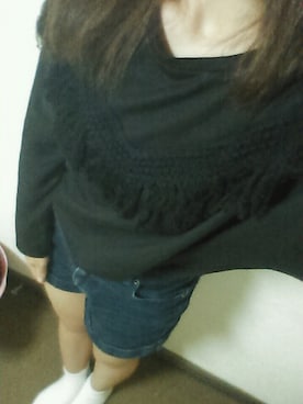 「Momo（Momo）のアイテム（トップス）」を使った、MANAさん（レディース・156cm）の秋コーディネート