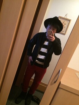 「AAのアイテム」を使った、RYOSUKEさん（メンズ・155cm）の春コーディネート