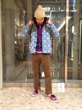 「ALDIES（アールディーズ）のアイテム（ブルゾン）」を使った、OGAWAさん（メンズ・175cm）の冬コーディネート