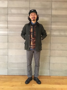 「ベースボールシャツ」｜「アイテム（ブルゾン）」を使った、OGAWAさん（メンズ・175cm）の秋コーディネート