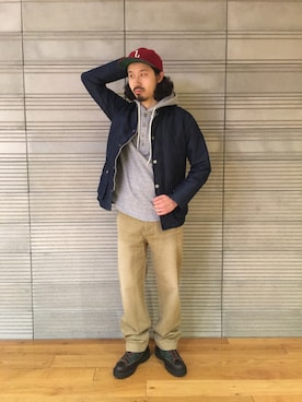 「Danner（ダナー）のアイテム（シューズ）」を使った、OGAWAさん（メンズ・175cm）の冬コーディネート