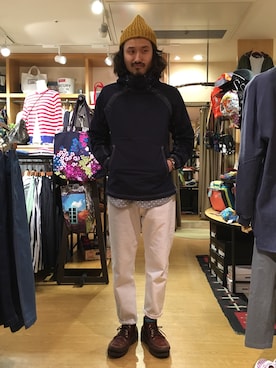 「FUNSET OF ART（ファンセットオブアート）のアイテム」を使った、OGAWAさん（メンズ・175cm）の冬コーディネート