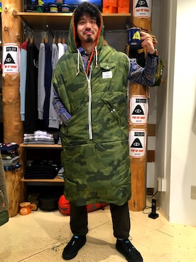 「and wander（アンドワンダー）のアイテム（パンツ）」を使った、OGAWAさん（メンズ・175cm）の秋コーディネート