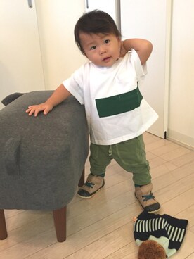 「von（ボン）のアイテム」を使った、kanatoさん（キッズ・70cm）の夏コーディネート