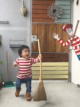 「ちびウォーリーし隊。」｜kanatoさん（キッズ・70cm）の秋コーディネート