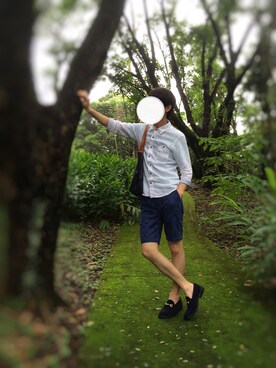 「タケオキクチ(TAKEO KIKUCHI)」｜「アイテム（その他）」を使った、バイオさん（メンズ・182cm）の夏コーディネート