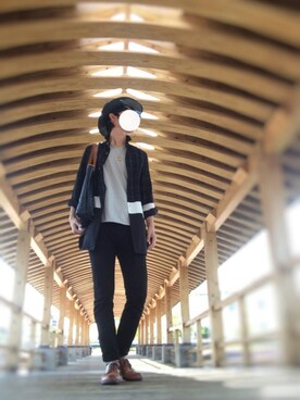 バイオさん（メンズ・182cm）の春コーディネート