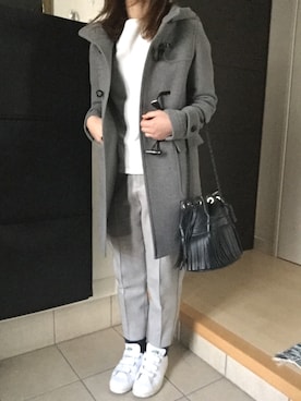「SAINT JAMES（セントジェームス）のSAINT JAMES/セントジェームス　OUESSANT                        （Tシャツ/カットソー、ホワイト系）」を使った、miyakoさん（レディース・162cm）の春コーディネート