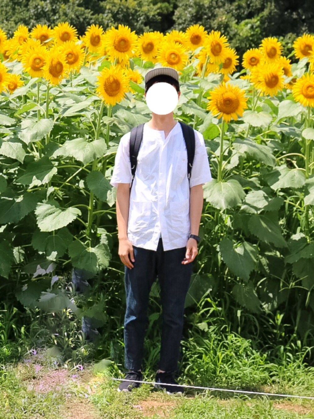 「キューバシャツ、サルエルパンツ、sunsea、ドラフトSDS」｜「SUNSEAのアイテム（シャツ/ブラウス、ホワイト系）」を使った、ともつまさん（メンズ・179cm）の夏コーディネートの1枚目の写真