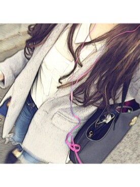 「one way（ワンウェイ）のアイテム（ジャケット/アウター、グレー系）」を使った、sn♡さん（レディース・163cm）の冬コーディネート