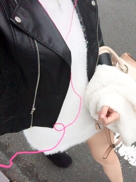 「SAMANTHAVEGA（サマンサベガ）のアイテム（バッグ、ベージュ系）」を使った、sn♡さん（レディース・163cm）の冬コーディネート