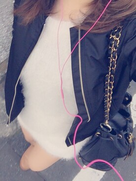 「no brand（ノーブランド）のアイテム（ワンピース、ホワイト系）」を使った、sn♡さん（レディース・163cm）の冬コーディネート