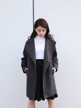 「gray」｜「アイテム（ダウンジャケット/コート）」を使った、huahuazengさん（レディース・165cm）の冬コーディネート