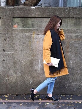 「yellow」｜huahuazengさん（レディース・165cm）の冬コーディネート