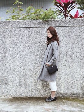 「gray」｜「アイテム（ダウンジャケット/コート）」を使った、huahuazengさん（レディース・165cm）の冬コーディネート