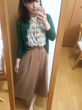 「ボウタイ」｜あやさん（レディース・162cm）の秋コーディネート