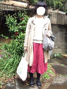 「CUBE SUGAR（キューブシュガー）のアイテム（その他アウター）」を使った、hanaco ‪✾‬さん（レディース・156cm）の春コーディネート
