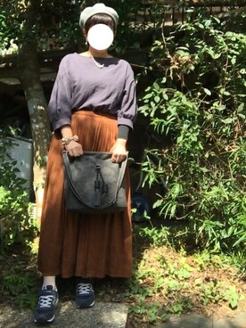「passage mignon/flaneur（パサージュミニョンフラヌール）のアイテム（ハンチング/ベレー帽）」を使った、hanaco ‪✾‬さん（レディース・156cm）の秋コーディネート