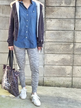 「Marc by Marc Jacobs（マークバイマークジェイコブス）のアイテム（パーカー）」を使った、maaさん（レディース・165cm）の秋コーディネート