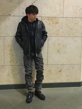 YUKIさん（メンズ・173cm）の冬コーディネート