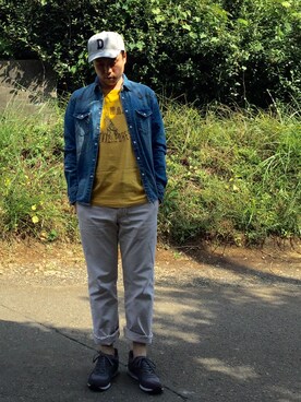 「Abercrombie&Fitch（アバークロンビーアンドフィッチ）のアイテム（チノパンツ）」を使った、Daiさん（メンズ・170cm）の秋コーディネート