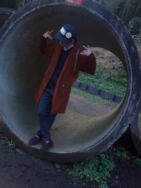 「417 EDIFICE（フォーワンセブンエディフィス）のアイテム（ローファー）」を使った、モモヒデさん（メンズ・170cm）の秋コーディネート