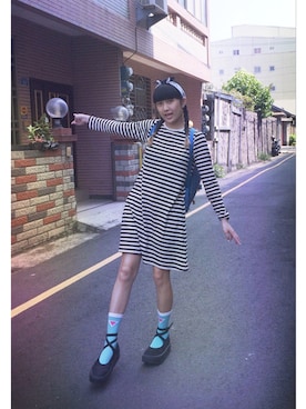 「school」｜「アイテム（ワンピース/ドレス）」を使った、Wei🦄さん（レディース・160cm）の秋コーディネート