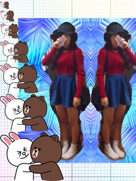 「H&Hのアイテム」を使った、Non ♡さん（レディース・161cm）の秋コーディネート