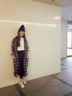 「DHOLIC（ディーホリック）のアイテム」を使った、Kazumiさん（レディース・165cm）の春コーディネート