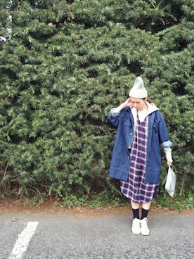 「DHOLIC（ディーホリック）のアイテム（デニムジャケット）」を使った、Kazumiさん（レディース・165cm）の春コーディネート