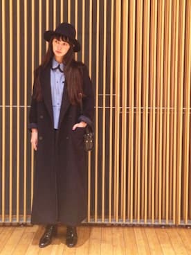 「THE SHINZONE（ザ　シンゾーン）のアイテム（帽子）」を使った、Kazumiさん（レディース・165cm）の冬コーディネート