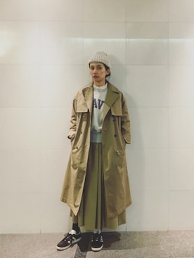 「THE SHINZONE（ザ　シンゾーン）のアイテム（スウェット）」を使った、Kazumiさん（レディース・165cm）の秋コーディネート