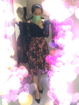 「H&M（エイチ・アンド・エム）のアイテム（ドレスシューズ）」を使った、Mary Clarkさん（レディース・163cm）の冬コーディネート