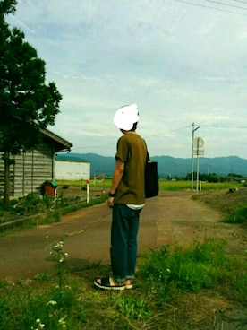 「nonnative（ノンネイティブ）のアイテム（アクセサリー）」を使った、なかたさん（メンズ・164cm）の夏コーディネート