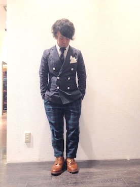 「タータンチェック」｜FUkuuさん（メンズ・167cm）の春コーディネート