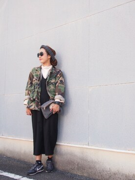 「coordinate」｜「アイテム（サロペット/オーバーオール）」を使った、YURIKOさん（レディース・160cm）の秋コーディネート