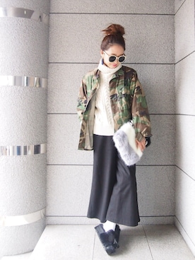 「hiand」｜YURIKOさん（レディース・160cm）の冬コーディネート