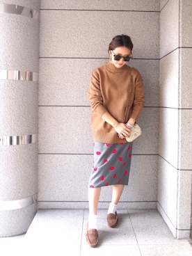 「hiand」｜YURIKOさん（レディース・160cm）の冬コーディネート