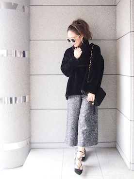 「hiand」｜YURIKOさん（レディース・160cm）の冬コーディネート