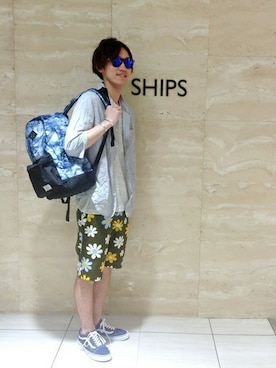 「SHIPS JET BLUE（シップスジェットブルー）のアイテム（チノパンツ）」を使った、高橋さん（メンズ・177cm）の春コーディネート