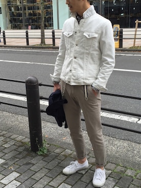 「SPERGA（スペルガ）のアイテム（シューズ）」を使った、ermildさん（メンズ・173cm）の春コーディネート