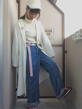 「New Balance」｜し　ゐさん（レディース・154cm）の秋コーディネート