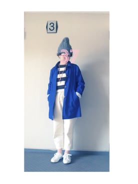 「BACK NUMBER（バックナンバー）のアイテム（トレンチコート）」を使った、37さん（レディース・154cm）の春コーディネート