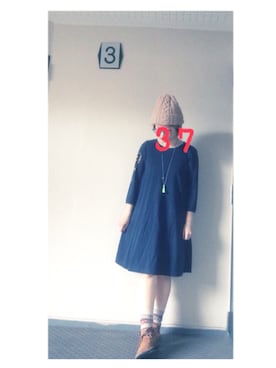 「shima・shima（シマシマ）のアイテム」を使った、37さん（レディース・154cm）の秋コーディネート