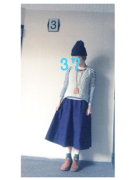 「TANG!（タング）のアイテム」を使った、37さん（レディース・154cm）の冬コーディネート