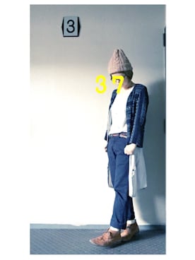 「SI-HO SUP（シーホースプ）のアイテム」を使った、37さん（レディース・154cm）の冬コーディネート