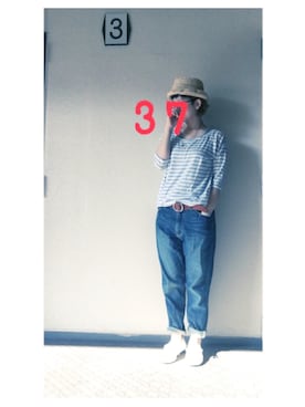 「MELTINS by AMERICAN RAG CIE（メルティンスバイアメリカンラグシー）のアイテム」を使った、37さん（レディース・154cm）の夏コーディネート