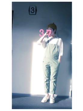 「バルーンスリーブ」｜37さん（レディース・154cm）の秋コーディネート